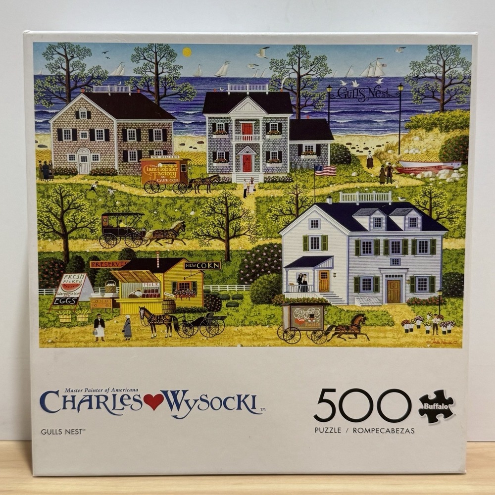 Charles Wysocki AMERICANA "Gull's Nest" 500 Piece Jigsaw Puzzle COMPLETE HTFind